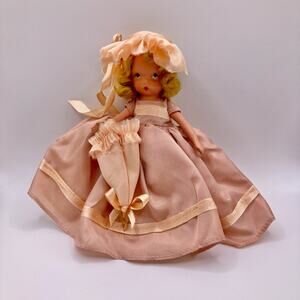 Vintage 40s Nancy Ann Storybook Doll 5.5" Rain Rain, Go Away #170 Bisque EUC